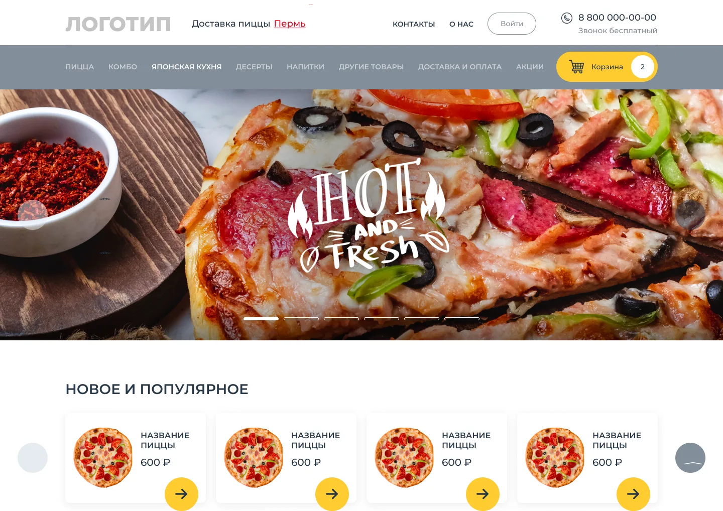 Открытие интернет-магазина доставки еды
